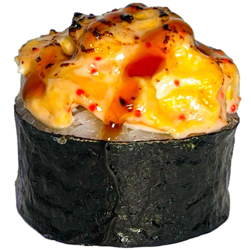 Опаленный ролл с креветкой